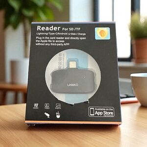 Card Reader 3-in-1 SD/TF for iPhone iPad USB-C Devices | LAMAO Lightning Type-C
